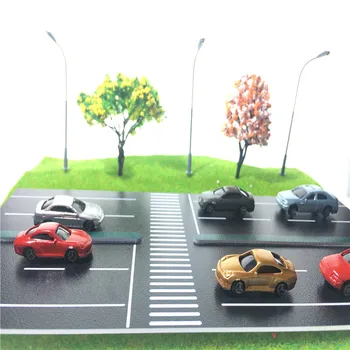 100vnt 1:150 Masto Architektūros ABS Plastiko Modelį Dažyti Automobilį Miniatiūriniai Žaislai Spalvos Automobilius Diorama Modelis Pastatų Priėmimo Rinkiniai
