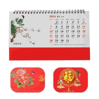 2024 Stalinio Kalendoriaus Kinų Naujieji Metai Zodiako Dragon Nuolatinis Kalendorinio Mėnesio Kalendorius, Tvarkaraštis Planner Namų Dovana