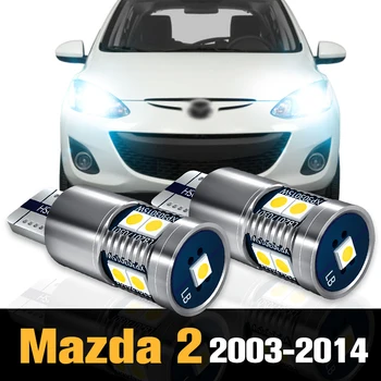 2vnt Canbus LED Šalinimo Lemputė, Stovėjimo Žibintas Reikmenys Mazda 2 DE DH DY 2003-2014 2004 m. 2005 m. 2006 m. 2007 m. 2008 m. 2009 m. 2010 m. 2011 m.