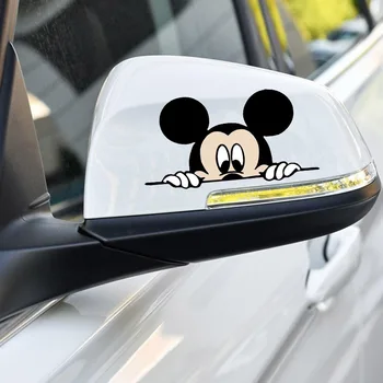 2vnt Mickey Mouse Automobilių Lipdukas Disney Namų Puošybai Taikomos Sienos Klijuoti Lagaminą Sticke Animacinių filmų Anime Pav Auto Lipdukai Žaislas