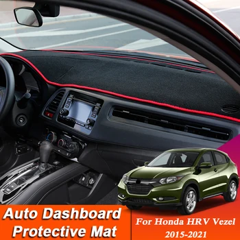 Automobilio Stilius Honda HRV Vezel 2015-2021LHD&RHD prietaisų Skydelio Kilimėlis Apsaugos Interjero Anti-Pad Atspalvį Pagalvėlė Auto Priedų