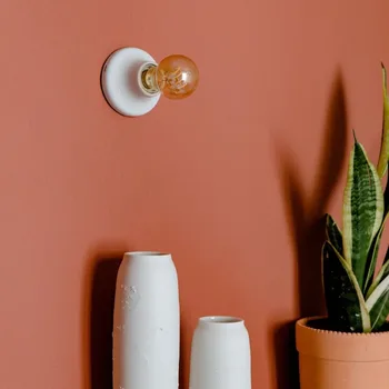 Derliaus Europos Stiliaus Papuošti Poecelian Sienų Lubų Lemputė E27 LED Lemputės Keramikos Lempos Lizdas Bazės Savininkas LED Šviesos Bazės