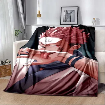 Džiudžiutsu Kaisen 3D Animaciją Anime antklodė lova Iškylą antklodė Sofa plona antklodė Pritaikytas antklodės Oro kondicionavimo sistema antklodė