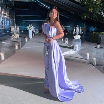 Eightree Alyvinė Derliaus Prom Dress Satino Stebėjimo Undinė Klostyti Ilgą Vakarinę Suknelę Vestido De Noche Abendkleider Dubajus 2023