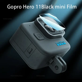 Ekrano Grūdintas Stiklas Raštas Objektyvas Aukštą Skaidrumo Apsauginė Plėvelė Anti Nulio Padengti Gopro Hero 11 Juoda Mini Kamera