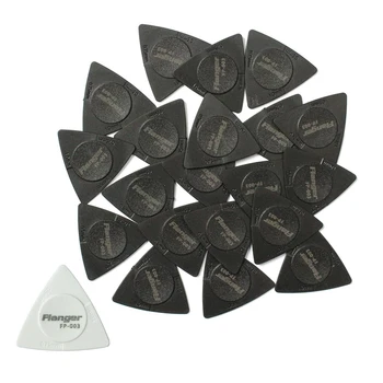 Flanger 20 Vnt Trikampis-Gitara Kirtikliai 1.0 0.75 0.5 Mm Storio PC + ABS Medžiagos Antislip Stiliaus Susitvarko Black & White