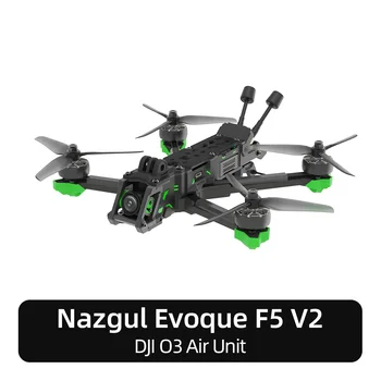 iFlight Nazgul Evoque F5 V2 HD 5inch 6S FPV Drone BNF F5X F5D（Sulenkta-X arba DC Geometrijos）su GPS modulis/ O3 Oro Blokas, skirtas FPV
