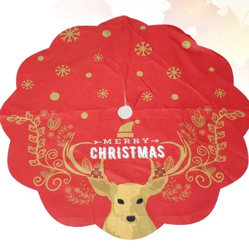 Kalėdų Eglutė Sijonas Kilimėlis su šiaurės Elnių Modelis Šventė Po Kalėdų Medžio Apdaila Ornamentu
