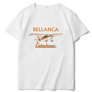 Klasikiniai marškinėliai vyrams Bellanca Citabria 7KCAB Orange Lėktuvo grafinis t marškinėliai trumpomis rankovėmis t-shirts Vasaros vyriškų drabužių