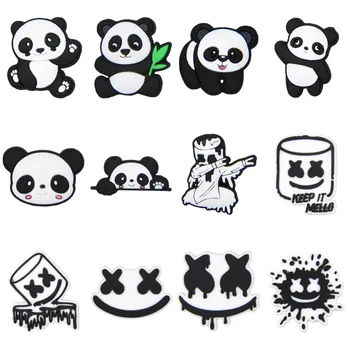 Mielas Panda Croc Batų Pakabukai Batų Dekoravimo Reikmenys, Paaugliams, Vaikams, Moterims, Mergaitės Berniukai