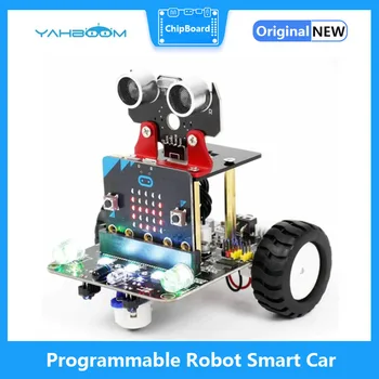 Mielas Spalvingas Programuojamas Robotas Smart Automobilių Vaikams Mokymosi Kodavimo PROGRAMĄ IR Kontrolė Suderinama su Microbit V2