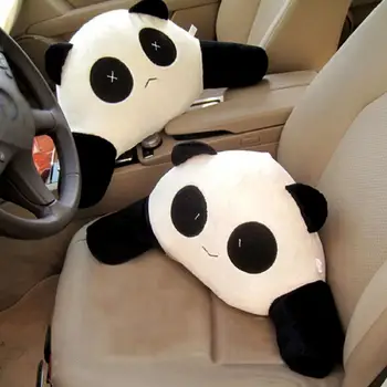 Pagalvėlės Pagalvės pralaidžios Orui, Patogūs Puikus Nešiojamas PP Medvilnės Mielas Panda Formos, automobilinė kėdutė Pliušinis Juosmens Pagalvę Automobilių 머리베개