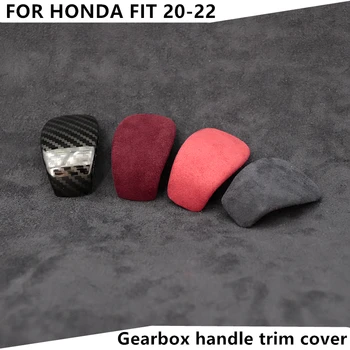 Prabangių medžiagų trumpas plushesse pavarų Dėžė rankena apdaila padengti Sporto Metalo Automobilių Reikmenys 