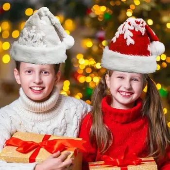 Profesinės Snaigės Santa Hat Universalios Tvirtos Kalėdų China Skrybėlę Suaugusiems Aukštos Kokybės Nešiojamų Unisex Jaukus Santa Hat