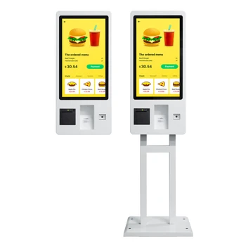savitarnos kioskas užsakymo mašina Capacitive mokėjimo terminalų self checkout, kad restoranas (savitarnos kioskas