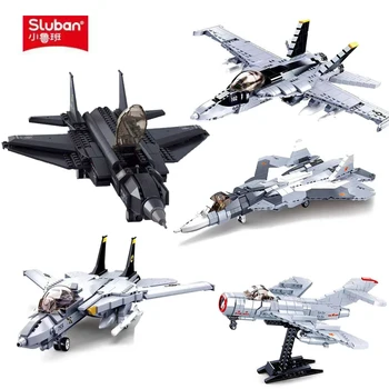 SIuban serijos Super cool didelių karinių naikintuvų serijos sujungimas kūrimo bloką žaislo modelis vaikai įspūdį sujungimas statybos blokas
