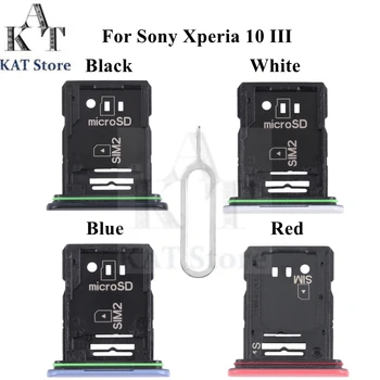 Sony Xperia 10 III TAIP-52B SOG04 XQ-BT52 A102SO Dual Sim Tray Laikiklis Adapterio Lizdas Su Eject Pin Adatos Priemonė Pakeitimo