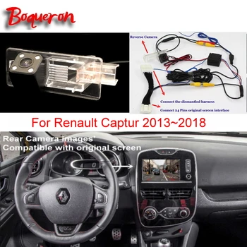 Už Renault Captur 2013~2018 RCA & Pradinį Ekraną, suderinamam Automobilinio Galinio vaizdo Atbuline Kamera Nustato