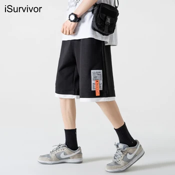 Vasaros streetwear atsitiktinis vyriški šortai jogger fitneso sweatpants mados lauko penkių taškų kelnės, vyriški drabužiai