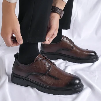 Vyrai verslo batai juodi Klasikiniai Odiniai Laisvalaikio Bateliai Vyrams Sagtis Šalies Vestuves oxfords batai Mokasinai Vyrų Vairavimo Butai