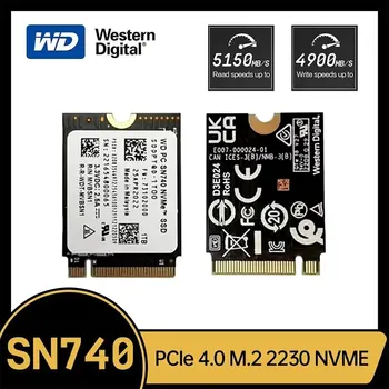 Western Digital WD SN740 1 TB 2TB SSD M. 2 2230 Gen4 PCIe 4.0 X4 NVMe Kietojo Disko Garo Denio Microsoft Surface ProX