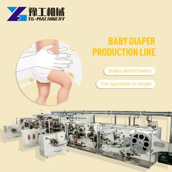 YUGONG 3D, T Formos Full servo Kūdikių Vystyklų Priėmimo Mašina, Visiškai Automatinis Kūdikių Vystyklų Gamybos Linijos