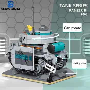 ŽINOJAU, PASTATYTAS Statybos Rinkinys Vaikams Neramus Karinės Mini Tankas Pastato Blokas Vaikas Mokymosi Žaislas Švietimo Plytų Modelis